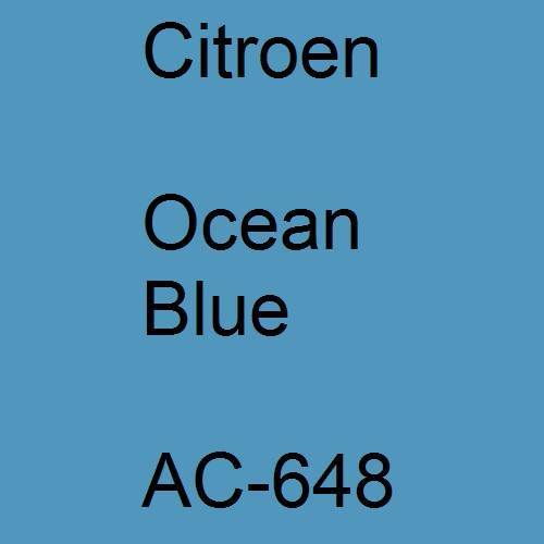 Citroen, Ocean Blue, AC-648.